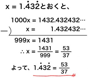 循環小数の表し方 分数に変換する方法 理系ラボ